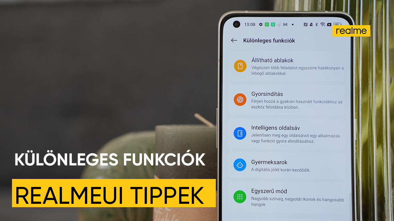 Különleges funkciók a realme UI felületben Különleges funkciók a realme UI felületben